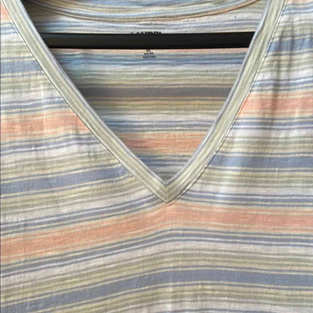 Lands' End Gray and Orange Short Sleeve Dress - Picture 3 of 3